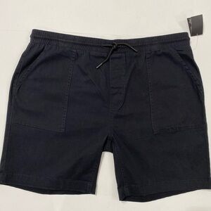 C & C California “NEW" Black Tie Waist Large Pockets Men's Surfing Shorts Size L